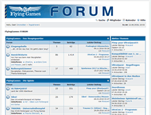 Tablet Screenshot of forum.flyinggames.de